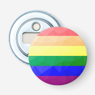 LGBT-Flagge Regenbogenlinien geometrisches Maschen Flaschenöffner