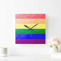 LGBT-Flagge Regenbogenlinien geometrisches Maschen