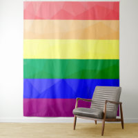 LGBT-Flagge Regenbogenlinien geometrisches Maschen