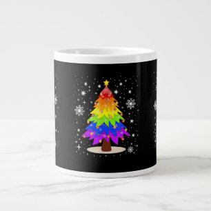 LGBT-Flagge Weihnachtsbaum Frohe Weihnachten Gay L Jumbo-Tasse