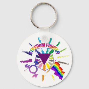 LGBT Freiheits-Kämpfer Schlüsselanhänger