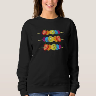 Lgbt Fruit Salad Kebab Berries Kiwi Citrus Frucht Sweatshirt