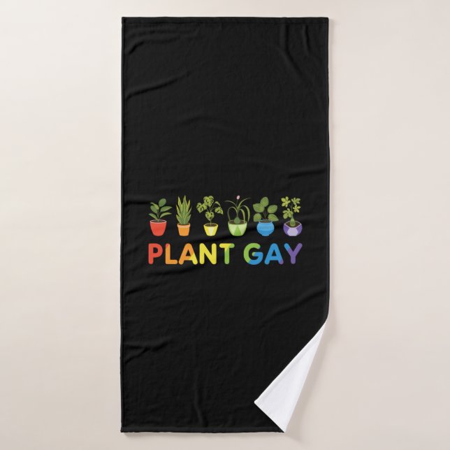 LGBT Funny Plante Gay Gardener (Serviette de bain)
