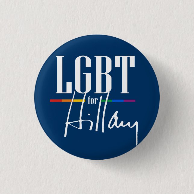 LGBT FÜR HILLARY BUTTON (Vorderseite)