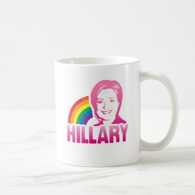 LGBT FÜR HILLARY CLINTON 2016 - .PNG KAFFEETASSE (Rechts)