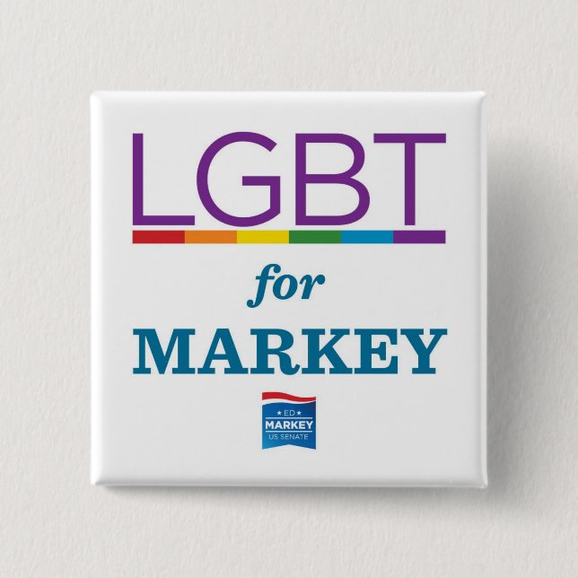 LGBT FÜR MARKEY BUTTON (Vorderseite)