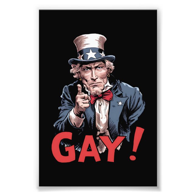 LGBT Gay Ally Pride Monat Funny Fotodruck (Vorne)