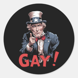 LGBT Gay Ally Pride Monat Funny Runder Aufkleber