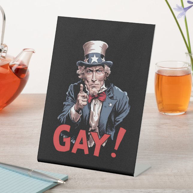 LGBT Gay Ally Pride Monat Funny Sockelschild (In Situ)