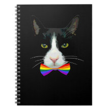 LGBT Gay Cat mit Rainbow Bow Krawatte