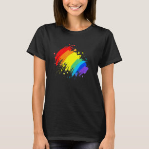Lgbt Gay Lesbian CD Pride Splash T-Shirt
