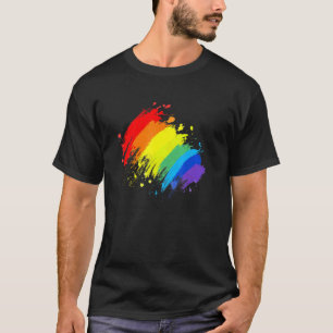 Lgbt Gay Lesbian CD Pride Splash T-Shirt