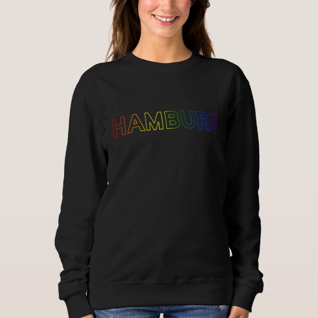 LGBT Gay Lesbian CSD Pride Germany Hamburg Sweatshirt (Vorderseite)