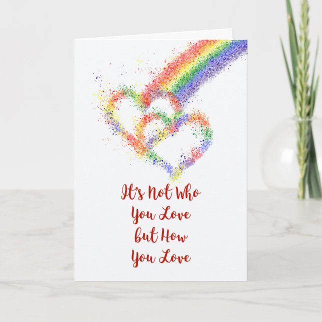 Lgbt Gay Lesbian gratuliert zum Coming Out Karte (Vorderseite)