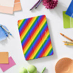 LGBT Gay Lesbian Prix Mit Monogramm Regenbogenstre iPad Pro Cover<br><div class="desc">Erstellen Sie Ihre eigenen, personalisierten, einzigartigen, einzigartigen, einzigartigen, stilvollen Imitate Gold Typografie Skript Name Monogram / Initialen, mit Monogramm, cool, modern, lebendig, LGBT Gay Pride Regenbogenfarben, farbenfrohe geometrische Streifen Muster, magnetische iPad Smart Cover, die sich in mehrere Standpositionen faltet und das graue Mikrofaser-Interieur schützt Ihren Bildschirm, und weck / Schlaffunktion....</div>