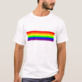 LGBT-Gay Pride Basic 6-Farbreglerbogen T-Shirt