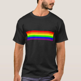 LGBT-Gay Pride Basic 6-Farbreglerbogen T-Shirt