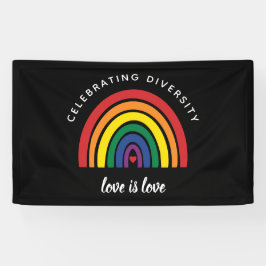 LGBT-Gay Pride feiert Diversity Liebe ist Liebe Banner