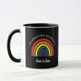 LGBT-Gay Pride feiert Diversity Liebe ist Liebe Tasse