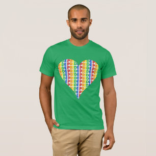 LGBT Gay Pride Monat Feier Rainbow Herz T-Shirt