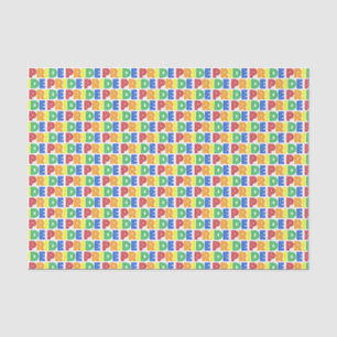LGBT Gay Pride Monat Feier Regenbogen Buchstaben Seidenpapier