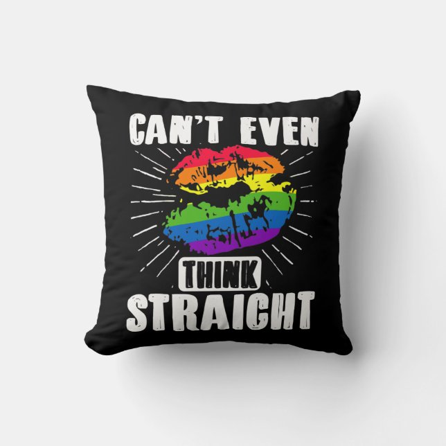 LGBT Gay Pride Monat nicht einmal denken Kissen (Vorderseite)