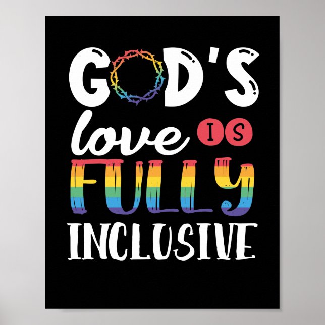 LGBT Gay Pride Monatsgrössen Liebe ist vollständig Poster (Vorne)