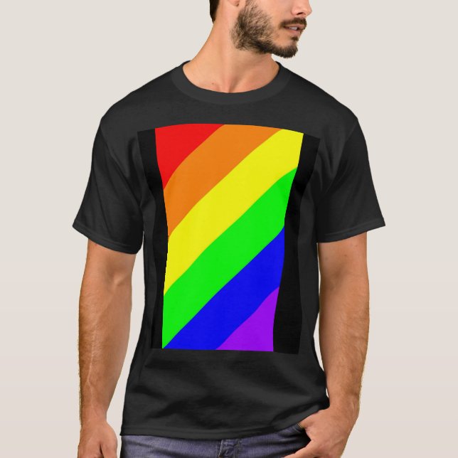 LGBT Gay Pride Rainbow Colors T - Shirt (Vorderseite)