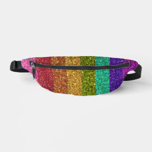 LGBT Gay Pride Rainbow Glitzer Glam Luxus Bauchtasche