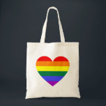 LGBT Gay Pride Rainbow Heart Tragetasche<br><div class="desc">Ein LGBT Regenbogenherz, das schwul, lesbisch, bisexuell und transgender Stolz feiert. Sei bunt und drücke dich aus, sei stolz, sei tapfer, unterstütze Freunde und/oder Verwandte oder zeige der Welt, dass Liebe Liebe ist.</div>