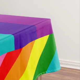 LGBT-Gay Pride-Regenbogen-Original-8-Streifen-Flag Tischdecke