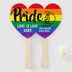 LGBT-Gay Pride-Regenbogenfarben-Logo Fächer