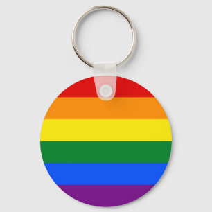LGBT-Gay Pride-Regenbogenfarbenstreifen Schlüsselanhänger