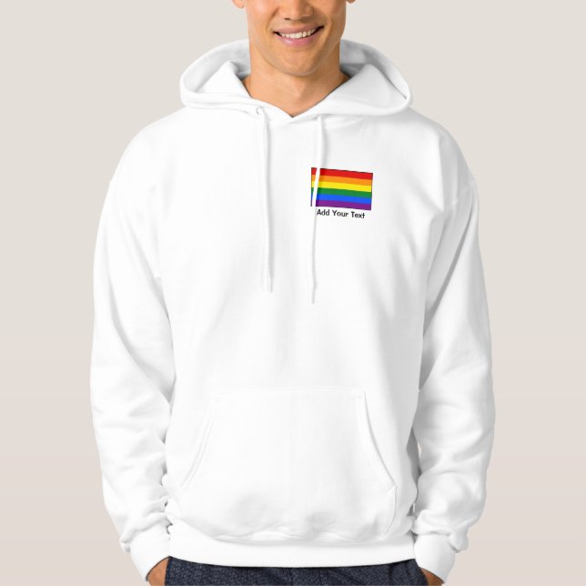 LGBT-Gay Pride-Regenbogenflagge Hoodie (Vorderseite)