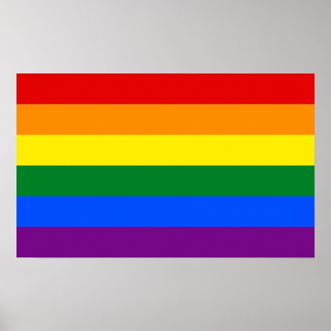 LGBT-Gay Pride-Regenbogenflagge Poster (Vorne)
