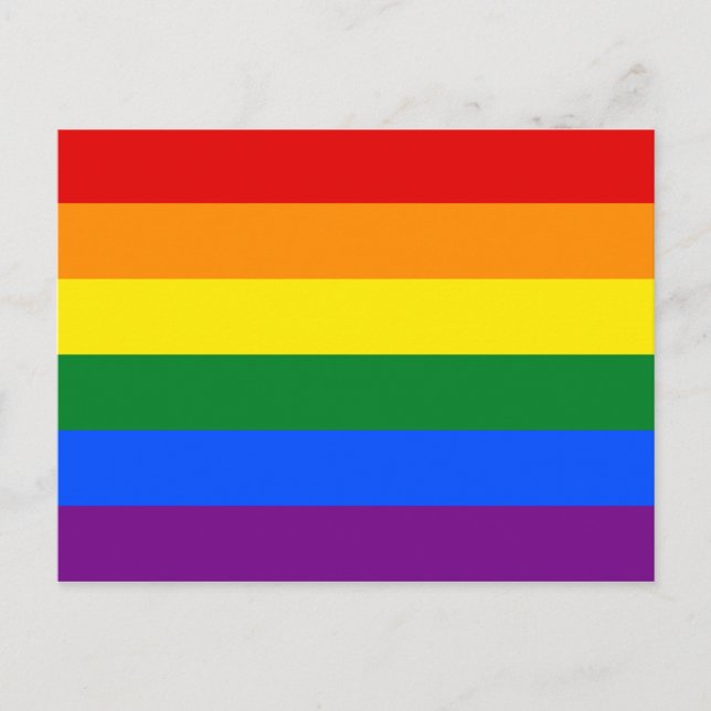 LGBT-Gay Pride-Regenbogenflagge Postkarte (Vorderseite)