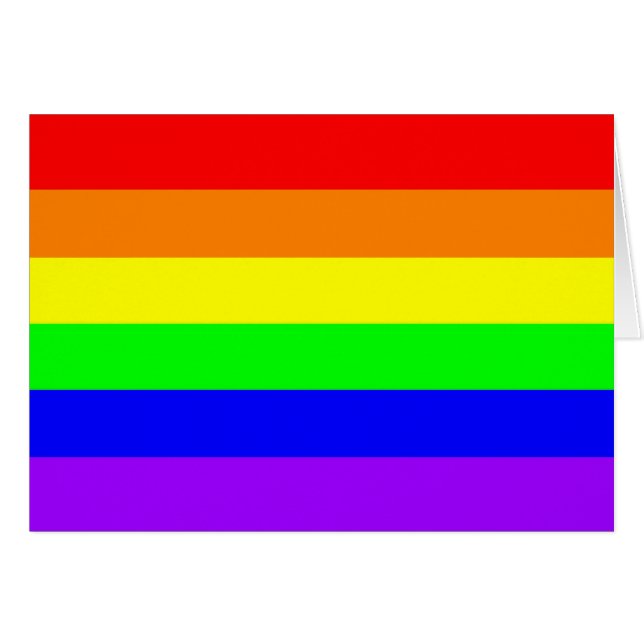 LGBT Gay Pride Regenbogenflagge Zeit für Gleichhei (Vorderseite (Horizontal))