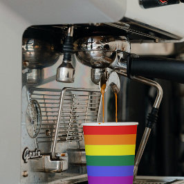 LGBT Gay Rainbow Prilag Kaffee Pappbecher