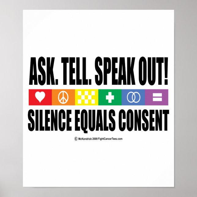 LGBT gefragt anzeigen Poster (Vorne)