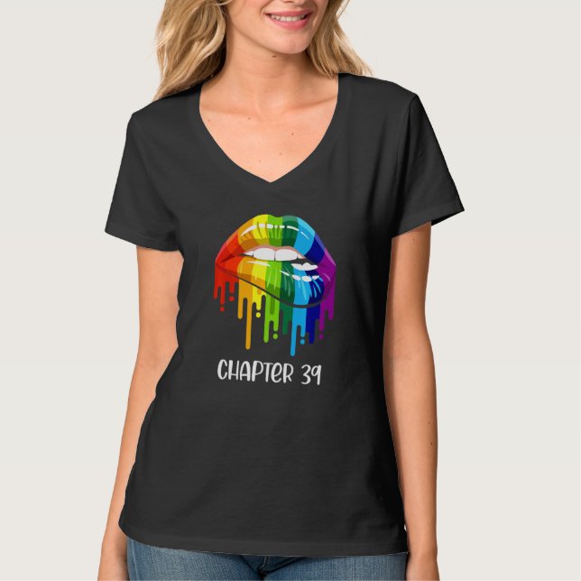 LGbt gerade verheiratet Verlobt Lesbian Mrs. & Mrs T-Shirt (Vorderseite)