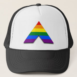 LGBT gerader Verbündetflagge Fernlastfahrer-Hut Truckerkappe
