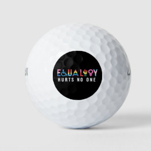 LGBT-Gleichheit verletzt niemanden Stolz Menschenr Golfball