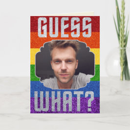 LGBT-Glitzer, der aus der Fotokarte kommt Karte