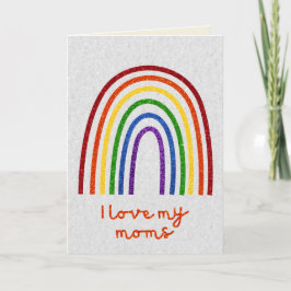 LGBT Glitzer Prix Liebe Meine Mamas Karte