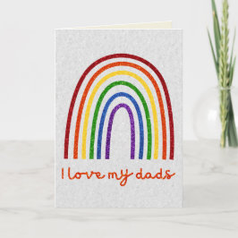 LGBT Glitzer Prix Liebe Meine Vater-Karte Karte