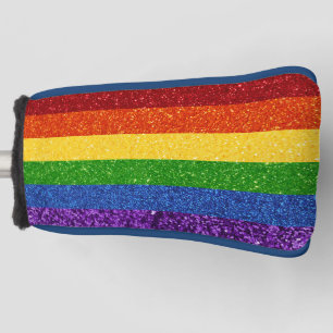 LGBT-Glitzer-Regenbogenfarben Golf Headcover