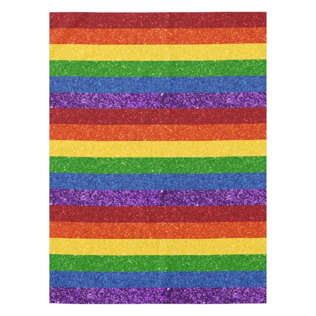 LGBT-Glitzer-Regenbogenfarben Tischdecke (Vorderseite)