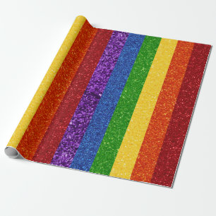 LGBT-Glitzer-Regenbogenflagge Geschenkpapier