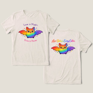 🦇🌈LGBT Halloween Liebe ist Magie. Stolz ist Mach Tri-Blend Shirt