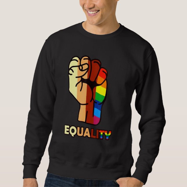 Lgbt Hand Equality Sweatshirt (Vorderseite)